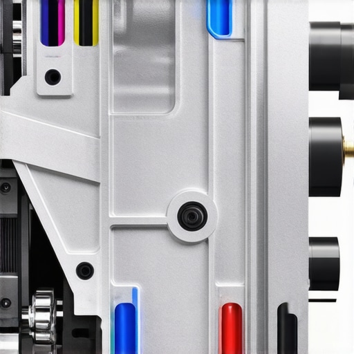 Detailed view of a car's transmission mechatronic control system and solenoids.