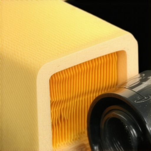 Close-up of a disassembled oil filter showing the anti-drainback valve and filter media