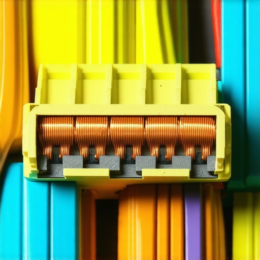 Macro View of Automotive Wire Fatigue Broken copper strands inside a vehicle wiring harness connector showing signs of mechanical fatigue.