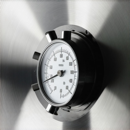 Measuring Brake Rotor Lateral Runout A dial indicator being used to check for lateral runout on a car brake rotor during a professional repair.