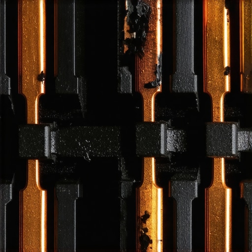 Melted Automotive Wiring Connector Analysis A macro view of a vehicle electrical connector showing severe thermal damage and melted plastic insulation.