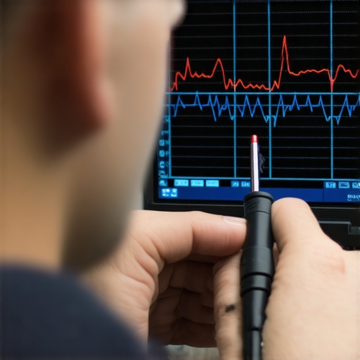 Oscilloscope Diagnosis of Automotive Wiring Harness A technician uses an oscilloscope to find electrical noise in a vehicle's security system wiring.