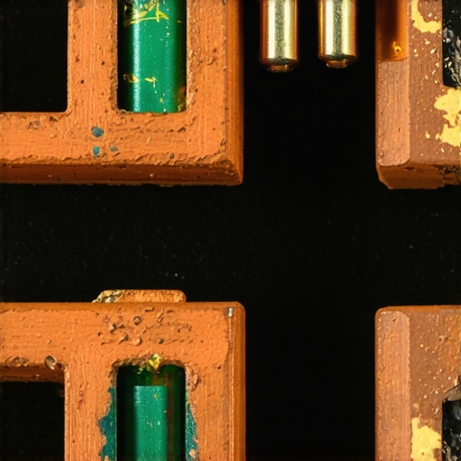 Oxidized Automotive Electrical Connector Close-up of green corrosion on electrical pins caused by water intrusion.