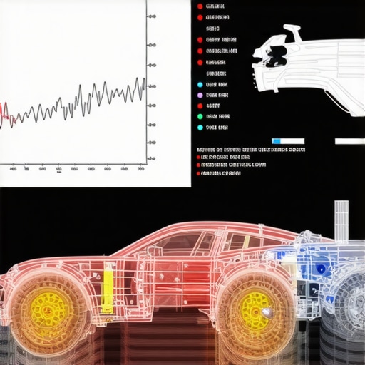 Precision Electronic Suspension Diagnostic Interface A technician using a high-level diagnostic scanner to calibrate electronic dampers and steering sensors on a modern vehicle.