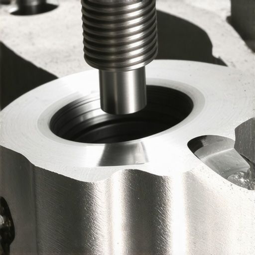 Precision Thread Insert Installation A technician installing a solid-wall steel thread insert into an aluminum engine block to restore structural integrity.