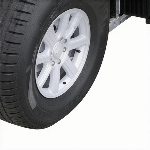 Preventing Tire Flat Spots with Storage Ramps High-performance car tire resting on a specialized storage cradle to prevent flat spotting during winter hibernation.