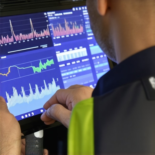 Technician checking live MAF sensor grams-per-second data on a diagnostic scanner