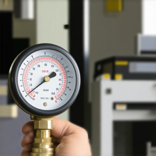 Automotive technician using a pressure tester on a radiator cap