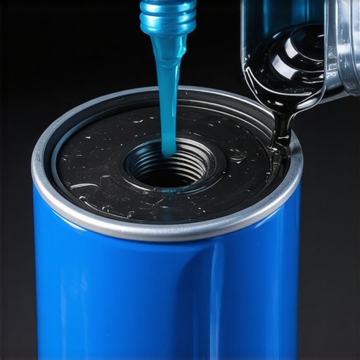 Properly Lubricating an Oil Filter Gasket A mechanic applying oil to a new filter gasket to ensure a proper seal and prevent seizing.
