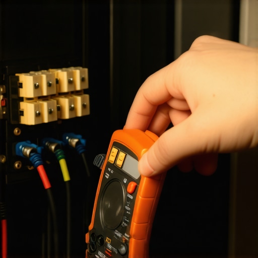 Testing Automotive Relays for Electrical Faults A mechanic using a multimeter to diagnose a clicking relay in a vehicle fuse box.