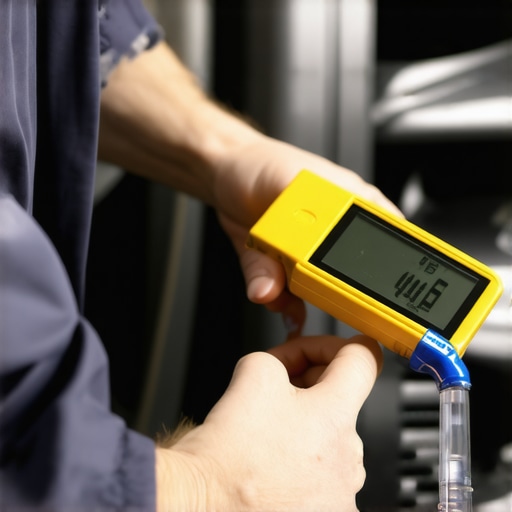 Digital brake fluid moisture tester in a vehicle reservoir