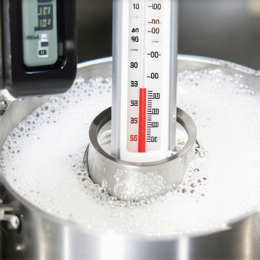 Thermostat Boiling Water Test Bench testing a car thermostat in boiling water to verify opening temperature.