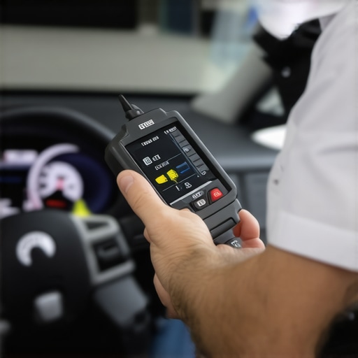 Using Diagnostic Tools for Transmission Health Technician using an OBD-II scanner to check transmission health