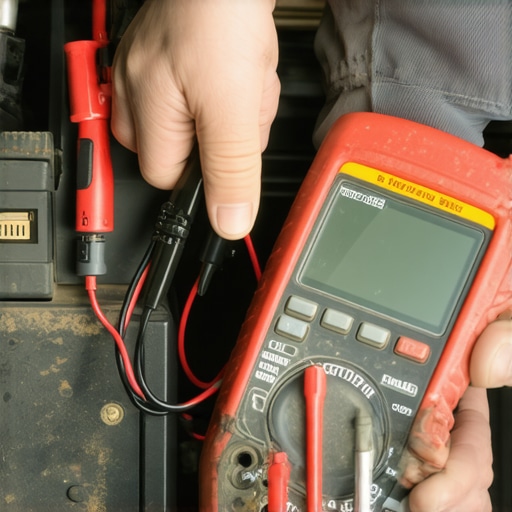 Using a multimeter to diagnose battery terminal resistance Professional voltage drop test on a car battery terminal