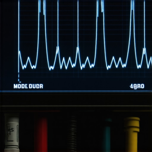 A digital storage oscilloscope displaying a fuel injector waveform for automotive diagnostics.
