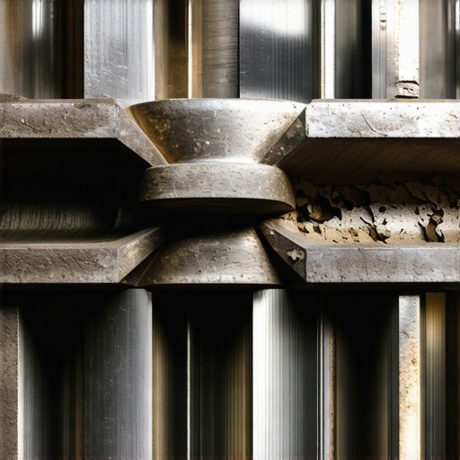 Visualizing Water Pump Impeller Cavitation Damage A detailed view of a water pump impeller showing the destructive effects of cavitation caused by cooling system restrictions.