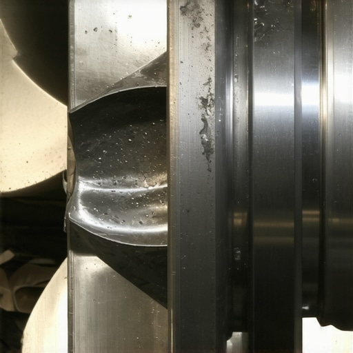 Close-up comparison of a failing car water pump impeller versus a new one.